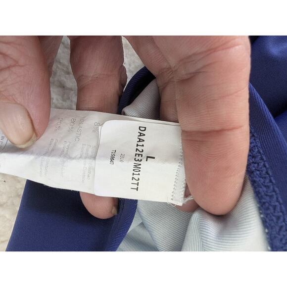 Cupshe Womens One Piece Swimsuit Size Large Blue Sheer One Shoulder - Picture 8 of 11